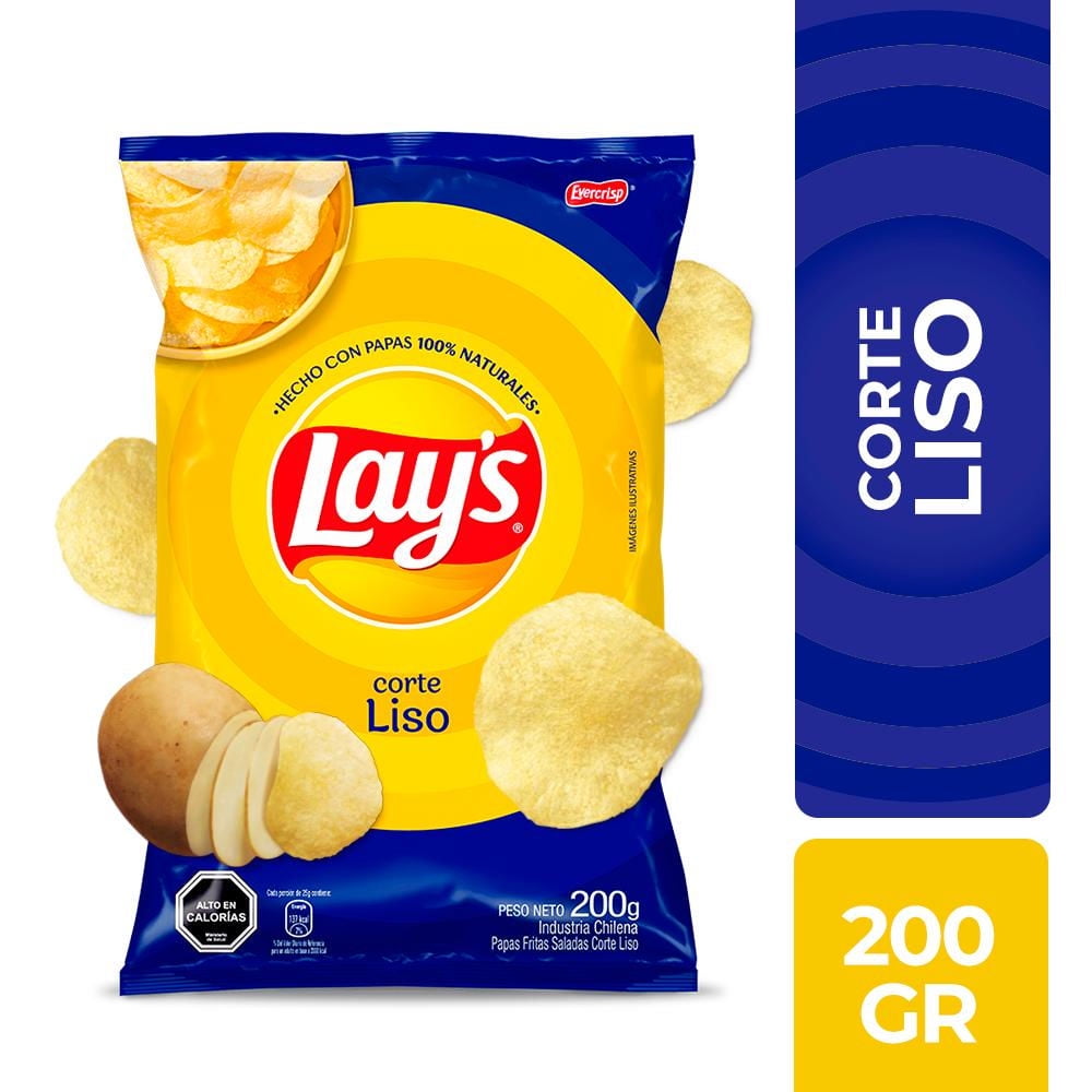 Papas Fritas Corte Liso 200 g Lay's