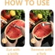 thumbnail image 4 of Cortador fruta acero inoxidable 2 en 1 sandía tenedor herramienta corte fiestas hogar, 4 of 8