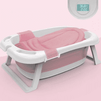 Importclick - Bañera Tina Bebé Pegable Antideslizante 85X53X25 Cm Rosa