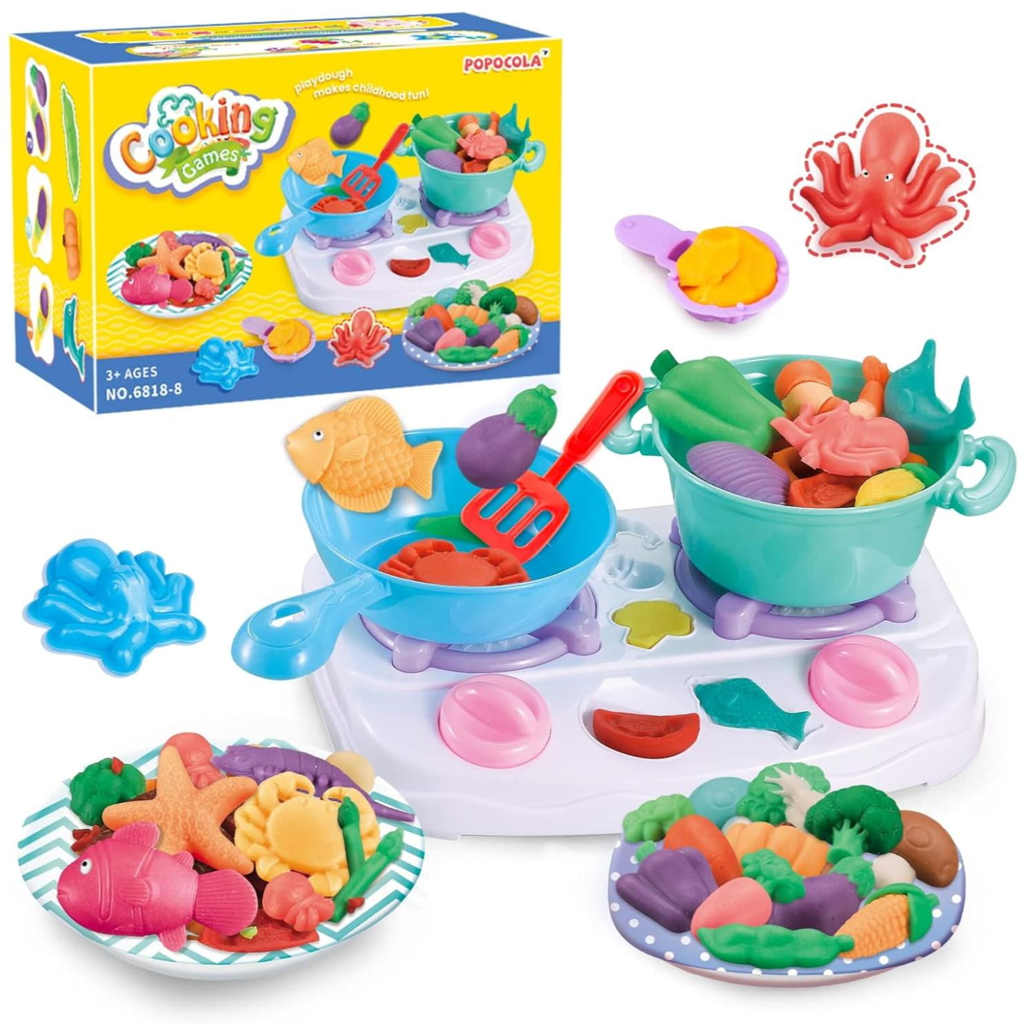 Genérico - Juguete Set Plasticina Estufa Con Accesorios De Cocina Infnatil