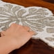 thumbnail image 2 of Caminero de mesa CLEENTABLE 91 × 33 cm Blanco y plateado con cuentas, 2 of 8
