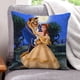 thumbnail image 1 of Bella de La Bella y la Bestia Fundas de almohada de terciopelo con tema, regalos de funda de almohada, decoración para el hogar, cojín de lanzar, regalo de cumpleaños para fans y parejas.66*66cm., 1 of 6