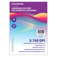 Pacific - Laminado Frio Holografico 20 Hojas Arcoiris A4 - Ps