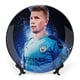 thumbnail image 1 of Kevin De Bruyne Plato decorativo de porcelana fina (bone china), plato decorativo de cerámica para hogar, oficina, soporte de pared, platos decorativos para dormitorio 25 cm, 1 of 6