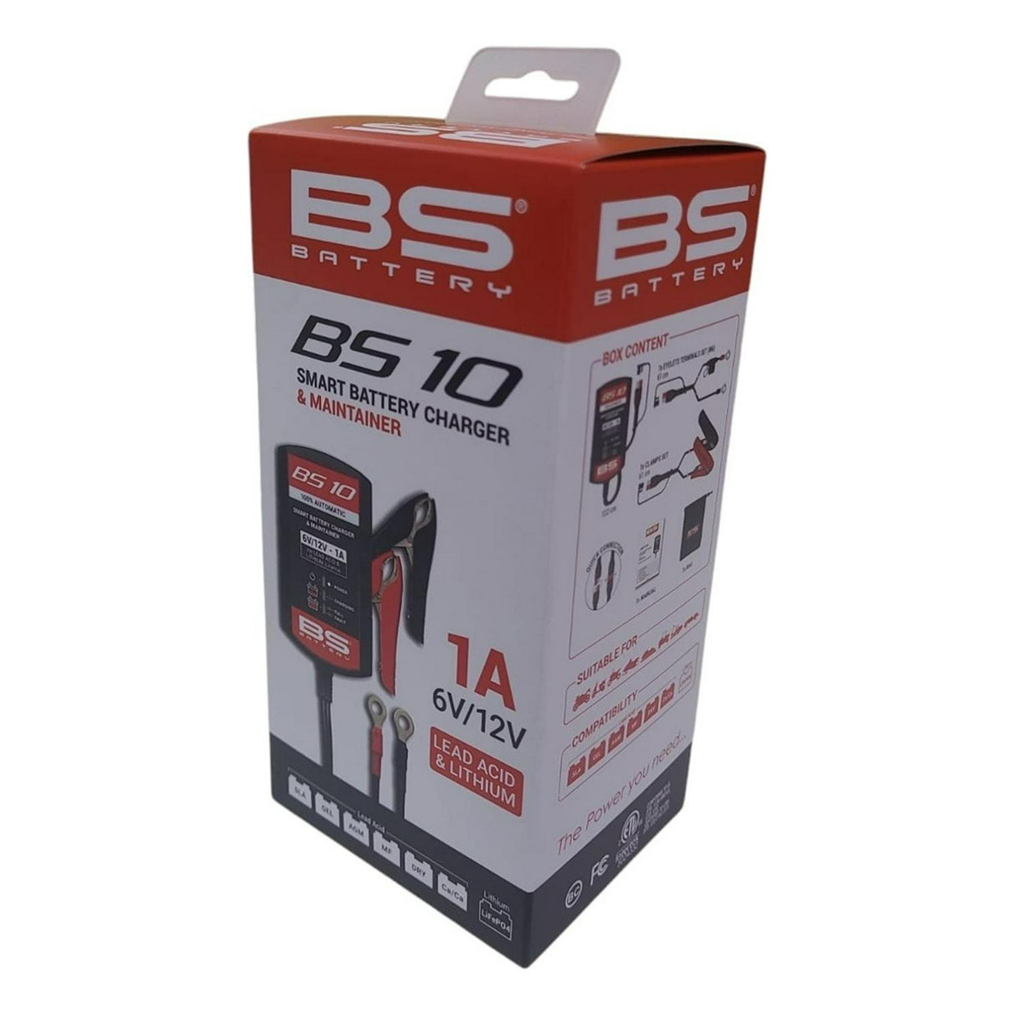 Genérico - Cargador Y Mantenedor De Batería Bs-10 Bs Battery Negro