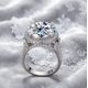 thumbnail image 4 of Anillos de Compromiso de Moissanita de 10 Quilates para Mujer Anillos de Aniversario de Plata Esterlina 925 Color D Claridad VVS1 Anillo de Diamante Grande Anillo de Boda Talla 5-9, 4 of 9