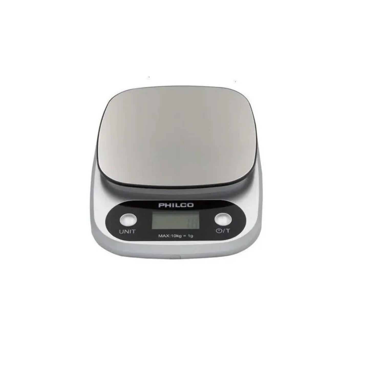 Philco - Pesa Balanza Digital De Cocina 10kg Metalico Ks491