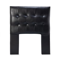 Dgb - Respaldo Cama 1 Plaza Pu Negro Sevilla Cp