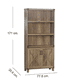 thumbnail image 2 of Estante Vitrina Rustic 1.7 Mt. OAK, 2 of 2
