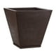 thumbnail image 3 of Macetero Marron Zurique 34cm Alto Con Plato, 3 of 3