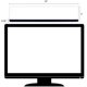 thumbnail image 2 of Tablero de Notas Transparente para Monitor Yocoolfun 45x10 cm 2 Piezas, 2 of 6