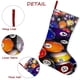 thumbnail image 5 of Billar Tema: Calcetines de Navidad, fino lino blanco para colgar en escaleras y chimenea, decoración navideña para el hogar, regalo de Navidad.54cm×38cm, 5 of 5