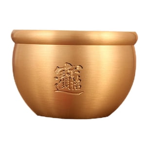 Bothyi - Cilindro De La Fortuna De Cobre Tanque De Agua Arte Alcancía Para Muebles De Decoración Del Hogar