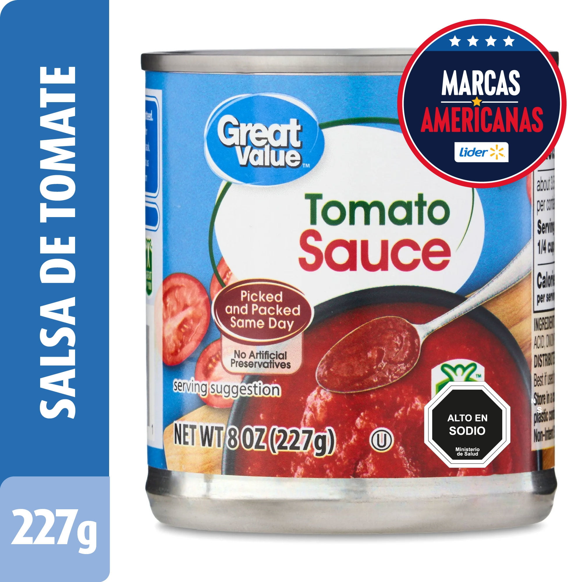 Salsa De Tomate Tarro 227 g Great Value