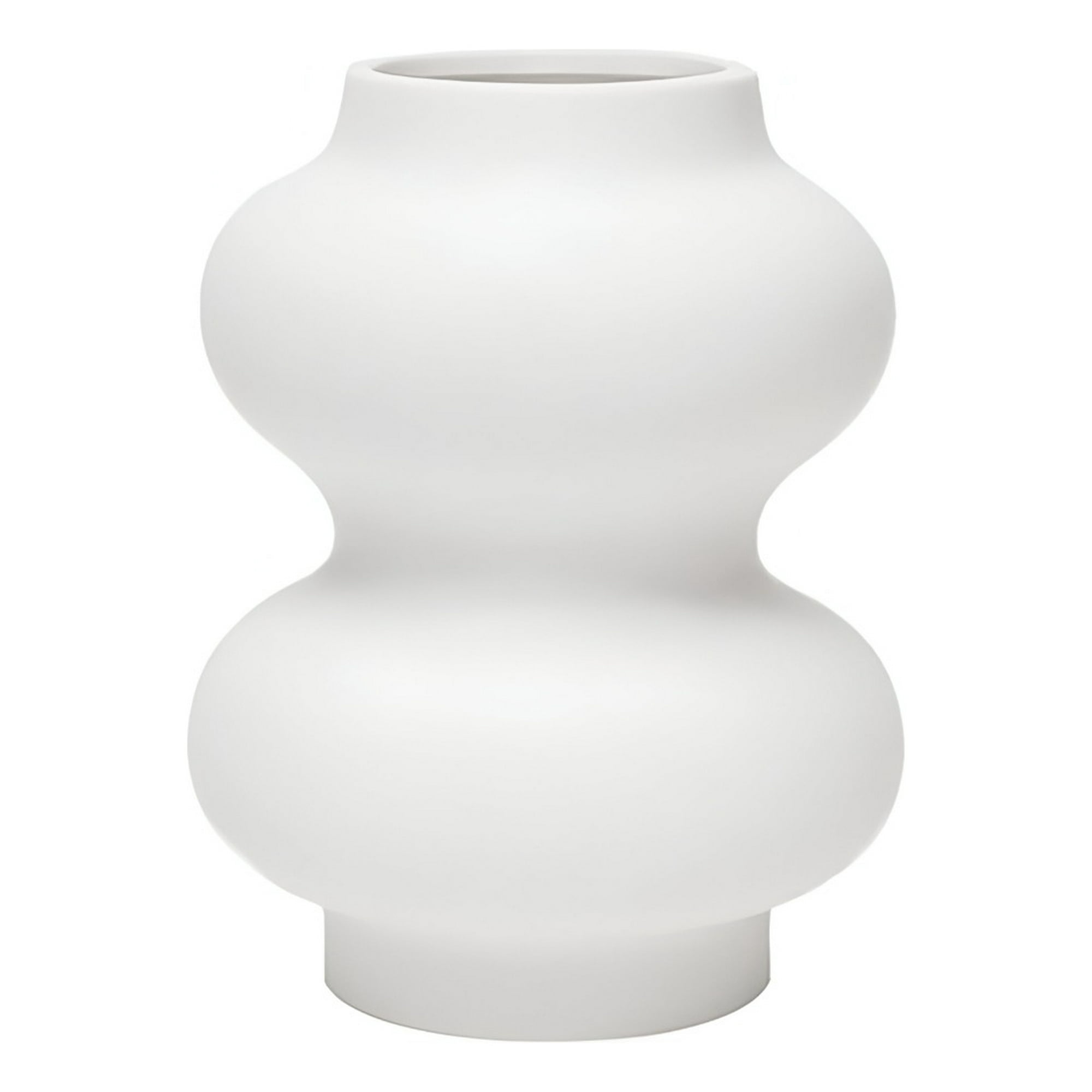 Genérico - Jarrón Florero Cerámica Decoración Moderno Blanco Hogar Jhn