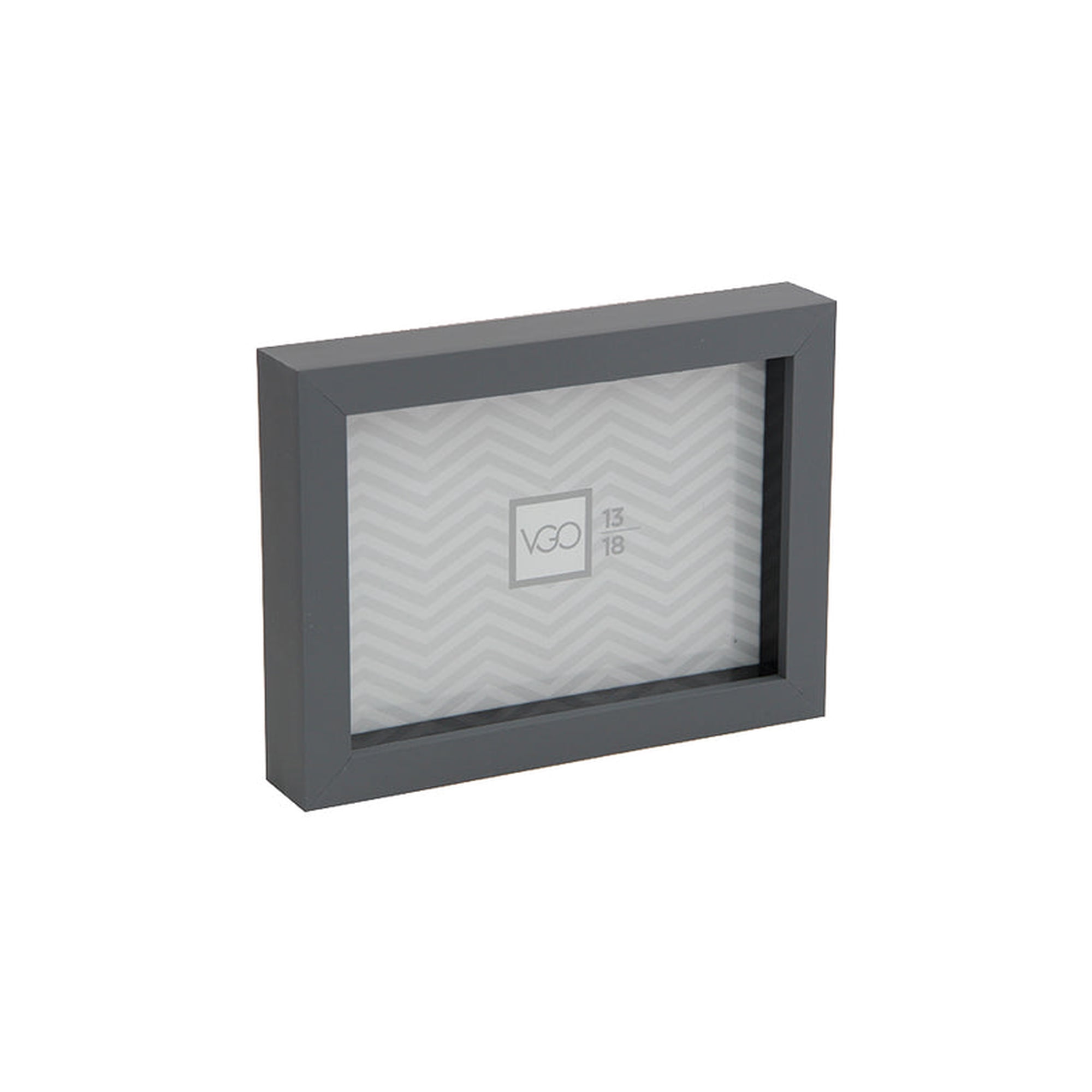 Vgo - Marco 40x50 Plastico Shadow Box Gris Oscuro