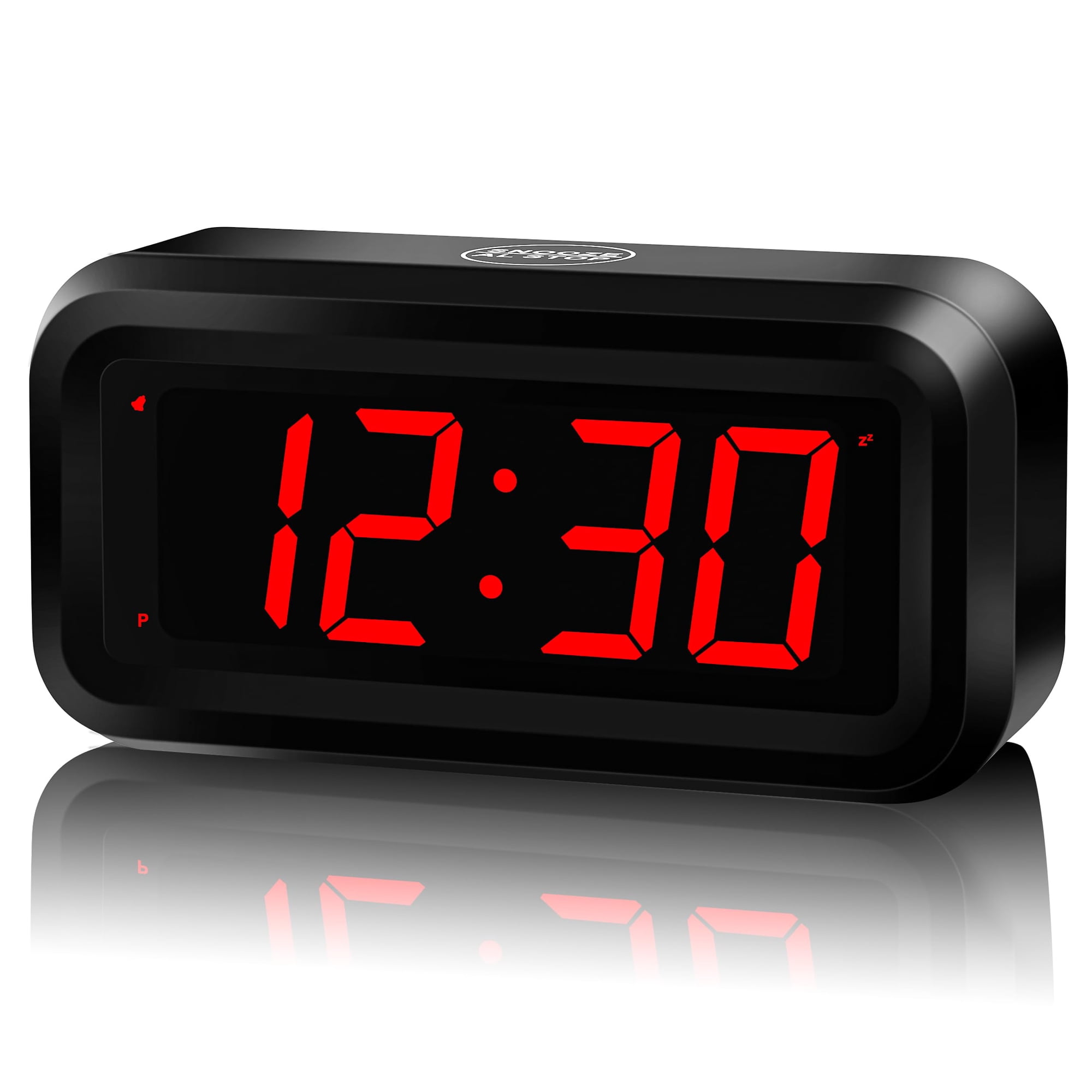 Reloj Despertador Digital Kwanwa, Batería De Pared Pequeña, 12/24 Horas, Led