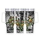 thumbnail image 1 of Las Tortugas Ninja Vaso aislado de acero inoxidable con asa, diseño temático, regalo para familia, amigos y fans; incluye pajita y encaja en el portavasos estándar, 40 oz, 1 of 6
