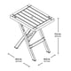 thumbnail image 5 of Set Juego Terraza Plegable Plastico Mesa + 2 Sillas Cafe, 5 of 6