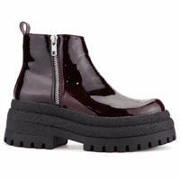 Botin Burdeo Mujer Casual Chalada Krepin