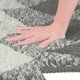 thumbnail image 3 of Alfombra de baño con patrón geométrico REGALWOVEN, alfombra de baño suave y absorbente, alfombra antideslizante para bañera, ducha, decoración del hogar gris 20" x 32", 3 of 6