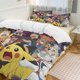 thumbnail image 2 of Halloween Pokmon 3 Piece Sets Full/Queen Size - Reversible Microfiber Quilts with Shams Soft Lightweight Bedspread Coverlet Comforter for All Season Bed Sheets, 2 of 4