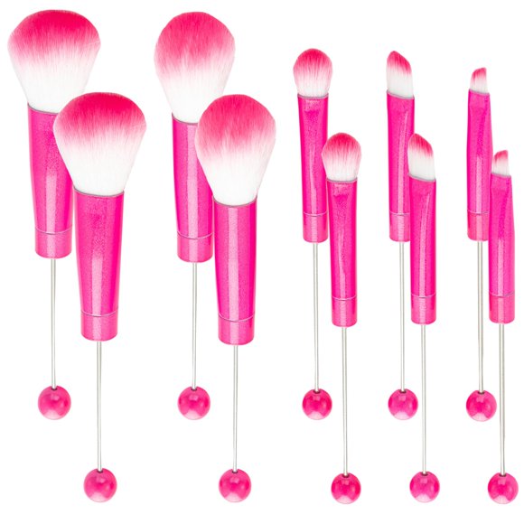 Brochas de Maquillaje AllGemDiy 10 piezas Rosa (DIY)