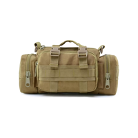 Importclick - Bolso Banano Militar Táctico Ajustable Tela Liso 30X18X8 Cm
