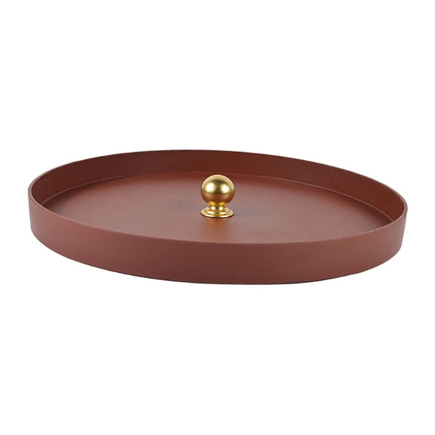 Bandeja De Joyería De Tocador De Maquillaje Retro Bandeja De Decoración De Perfume Adorno De Almacenamiento Rojo