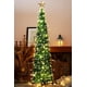 thumbnail image 1 of Árbol de Navidad HMASYO desplegable de 1,5 m con temporizador, luces y copos de nieve, 1 of 8
