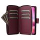 thumbnail image 4 of Funda Cartera con Cremallera y Correa para Samsung Galaxy S24 Ultra Soporte y Tarjetero Rojo, 4 of 6