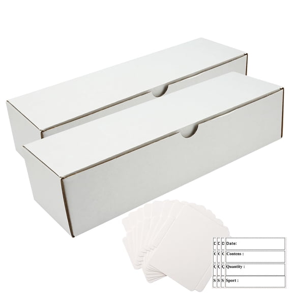 Caja de almacenamiento para cartas coleccionables BIU-BOOM, paquete de 2, capacidad para 1600 cartas