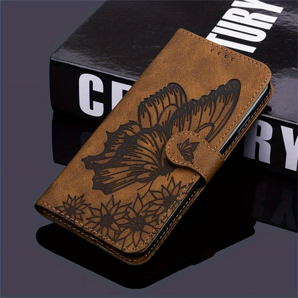 Retro Skin Butterfly Embossing Protective Case For Samsung Galaxy S21/22/23 Series