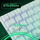 thumbnail image 5 of Teclado MONSGEEK FUN60 Pro 60 % Blanco ARGB 8 k Hz, 5 of 9