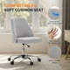 thumbnail image 2 of Silla de escritorio Simple Deluxe sin brazos gris con ruedas, 2 of 3