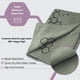 thumbnail image 4 of Toalla de yoga Clever Yoga Hot, antideslizante, absorbente de sudor, color oliva, 4 of 9