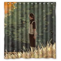 Pinghai - Cortina De Ducha Naruto Con Ganchos (167 X 183 Cm)