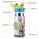 thumbnail image 3 of The Mighty Ducks Botella de Agua con Tapa Pop Top de Un Toque, Acero Inoxidable, a Prueba de Fugas, para Deportes, Botella Infantil azul 12 oz, 3 of 6