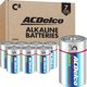 thumbnail image 1 of Batería ACDelco, tamaño C, 1,5 V, superalcalina, paquete de 8, 1 of 6
