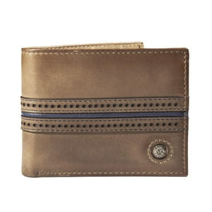 Billetera Borsalino 156 Café/Azul Gino Rodinis