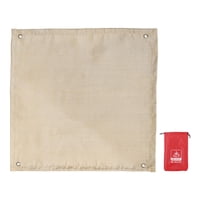 Ioensy - Camping Fire Pit Mat Plegable Al Aire Libre Firecoof Maneta Para Senderismo De Senderismo De Piso 50Cmx50Cm