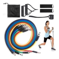 Basko Fitness - Set Bandas Elasticas Tubos 11 Piezas