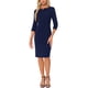 thumbnail image 2 of INSPIRE CHIC Vestido Vintage de Halloween para Mujer, Vestido de Trabajo de Manga 3/4, Azul Oscuro XL, 2 of 6
