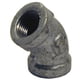 thumbnail image 2 of Elbow B&K, hierro maleable galvanizado de 45 grados, 1/8 pulgadas PIE, 2 of 2