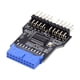 thumbnail image 1 of Adaptador De Concentrador Usb De Rendimiento Estable Usb 3 0 De 19 Pines A Usb 2 0 Doble De 9 Pines, 1 of 5