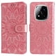 thumbnail image 4 of Funda tipo cartera FOXDOCK para Xiaomi Redmi Note 14 Pro Plus 5G , diseño girasol en relieve, cuero PU, cierre magnético, soporte y tarjetero, 4 of 5