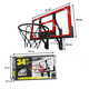 thumbnail image 2 of Tablero de Básquetbol 34 Pulgadas con Aro y Red para Muro, 2 of 4