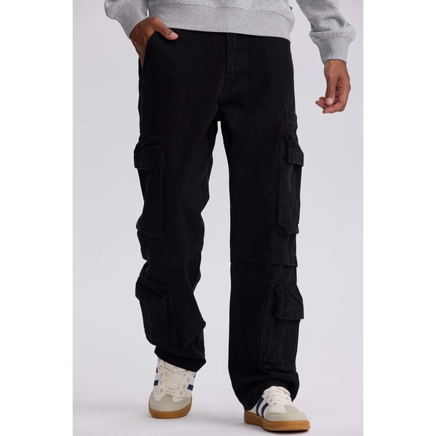 Jeans Hombre Doble Cargo Negro - lll