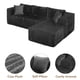 thumbnail image 3 of 105" L-Shaped Modular Compression Sofa, Plush Upholstery, All-Foam Structure (No Springs), Vacuum-Packed, Space-Saving for Living Room, Bedroom, Apartment (Left Chaise), 3 of 3
