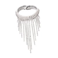 Magideal - Brazalete De Brazo Superior Cadena De Borla Diamante De Imitación Brillante Para Fiesta